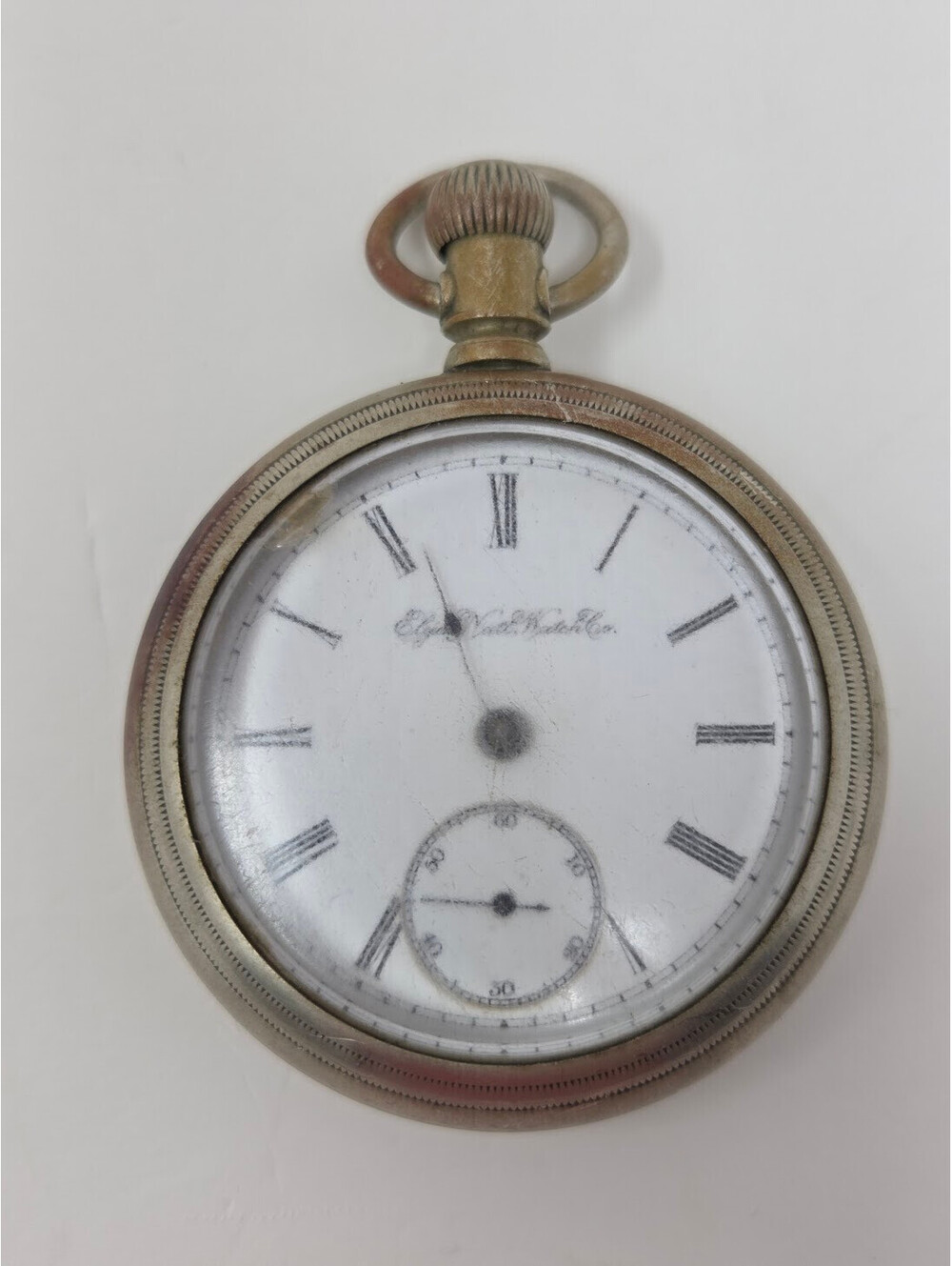 Elgin National Watch Co. Open Face Pocket Watch, Silverode Case, Roman Numerals